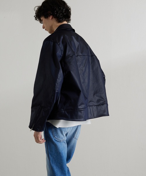 Lui's(ルイス)の「BLADE ダブルライダース(ライダースジャケット・メンズ・ネイビー/ブラック・SMALL/MEDIUM)」の7枚目の写真