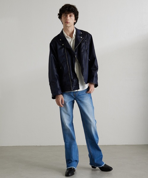 Lui's(ルイス)の「BLADE ダブルライダース(ライダースジャケット・メンズ・ネイビー/ブラック・SMALL/MEDIUM)」の8枚目の写真