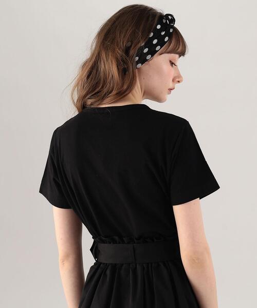 To b. by agnes b.（トゥービーバイアニエスベー）の「W984 TS ロゴTシャツ（Tシャツ/カットソー・レディース・ブラック・40/38）」の3枚目の写真