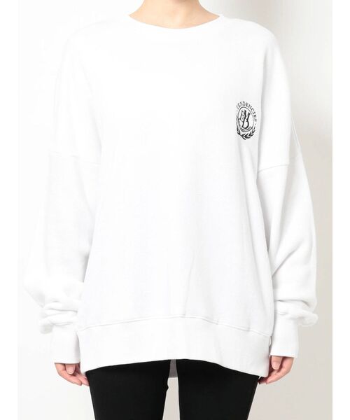 EMODA(エモダ)の「エンブレムロゴスウェット(スウェット・レディース・ホワイト/グレー/ブラック/ネイビー・FREE)」の7枚目の写真
