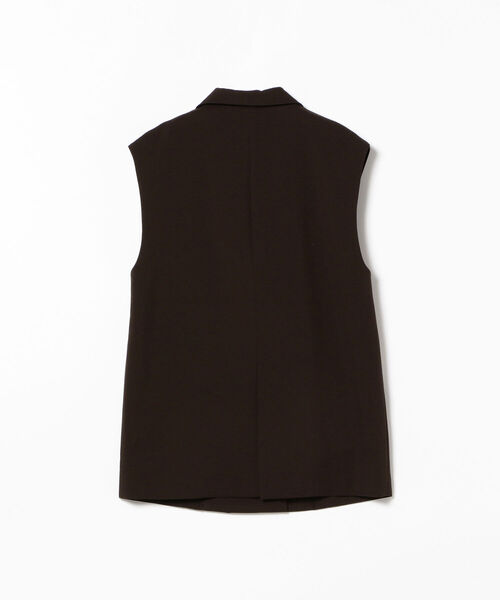 Ray BEAMS（レイビームス）の「Ray BEAMS / ノースリーブ 4ボタン ダブル ジャケット（ベスト・レディース・ダークブラウン/ベージュ・0/1）」の22枚目の写真