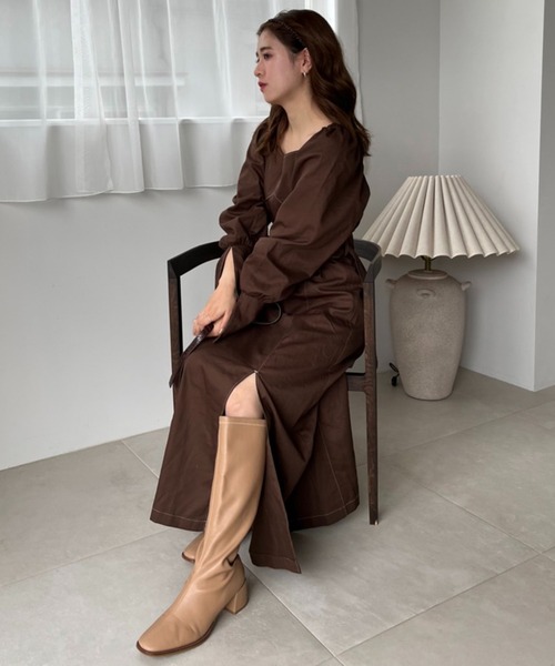 新品タグ付き⭐️BEIGE,ロングワンピース　セットアップ風 11.jpg