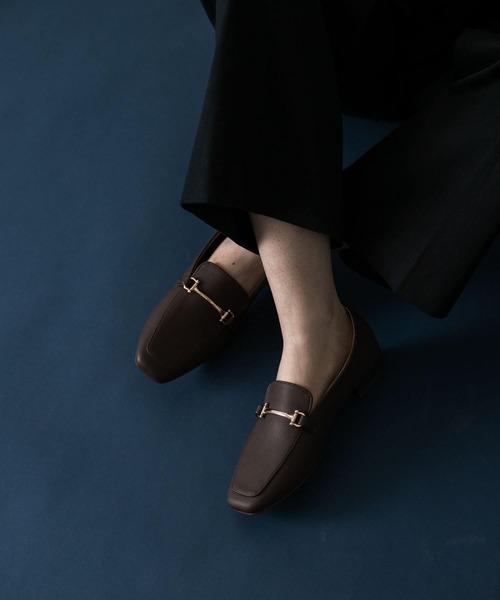 SENSE OF PLACE by URBAN RESEARCH（センスオブプレイスバイアーバンリサーチ）の「フェイクレザービットローファー（ローファー・レディース・ブラウン/ブラック/アイボリー・X-LARGE/LARGE/SMALL/MEDIUM）」の12枚目の写真