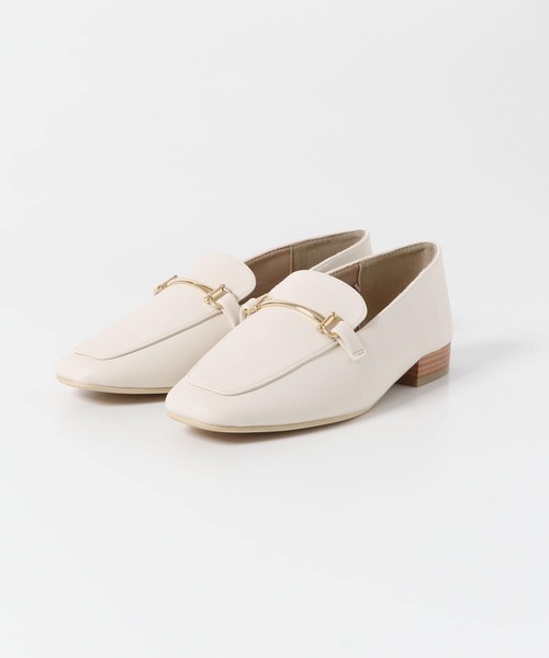 フェイクレザービットローファー