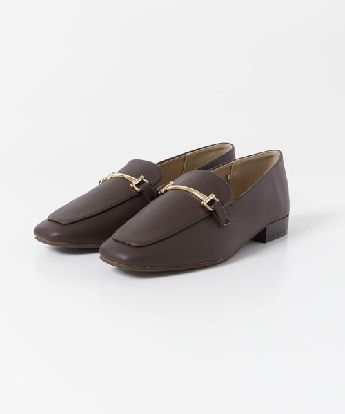 フェイクレザービットローファー