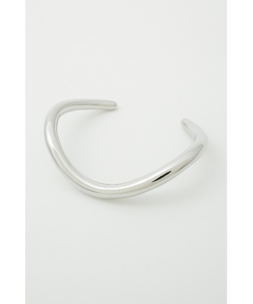 AZUL by moussy(アズールバイマウジー)の「NUANCE CURVE METAL BANGLE/ニュアンスカーブメタルバングル(ブレスレット・レディース・シルバー/ゴールド系その他・FREE)」の3枚目の写真