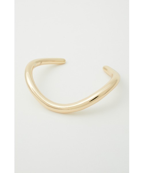 AZUL by moussy(アズールバイマウジー)の「NUANCE CURVE METAL BANGLE/ニュアンスカーブメタルバングル(ブレスレット・レディース・シルバー/ゴールド系その他・FREE)」の9枚目の写真