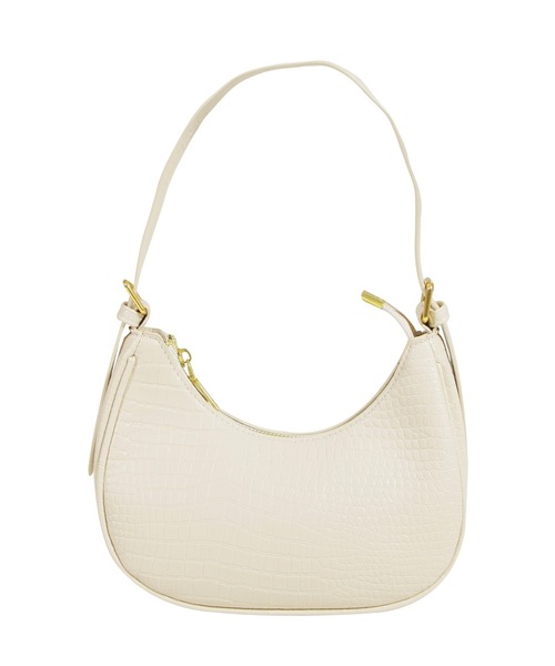 Julia Boutique(ジュリアブティック)の「クロコ型押しハーフムーンバッグ/22597(ハンドバッグ・レディース・ホワイト/ブラック/キャメル・ONE)」の22枚目の写真