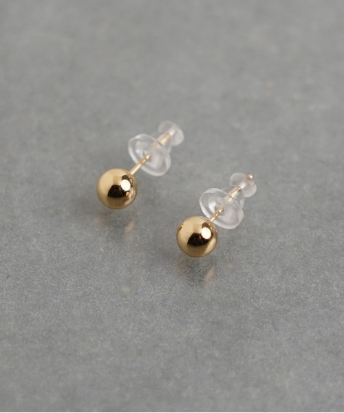 ISOLATION（アイソレーション）の「【ISOLATION / アイソレーション】K18 Minimal Pierce M/ 18Kミニマルピアス/ 5mm（ピアス（両耳用）・レディース・ゴールド・FREE）」の8枚目の写真