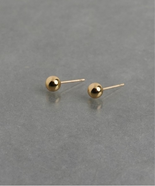 ISOLATION（アイソレーション）の「【ISOLATION / アイソレーション】K18 Minimal Pierce M/ 18Kミニマルピアス/ 5mm（ピアス（両耳用）・レディース・ゴールド・FREE）」の9枚目の写真