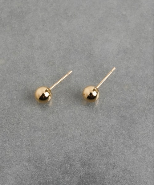 ISOLATION（アイソレーション）の「【ISOLATION / アイソレーション】K18 Minimal Pierce M/ 18Kミニマルピアス/ 5mm（ピアス（両耳用）・レディース・ゴールド・FREE）」の10枚目の写真