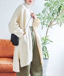 ニットロングカーディガン