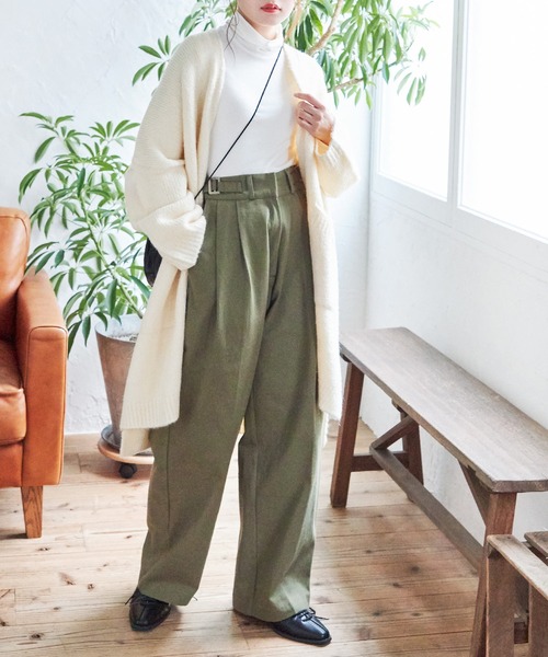 Isn't She?(イズントシー)の「ニットロングカーディガン(カーディガン/ボレロ・レディース・アイボリー・FREE)」の6枚目の写真