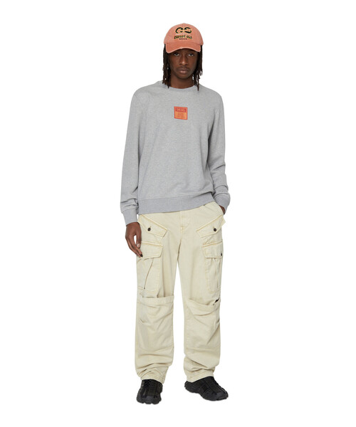 DIESEL ディーゼル スウェット グレー L 0124925A0008 ディーゼル DIESEL 【メンズ】【DIESEL】ディーゼル メンズ