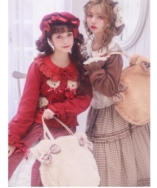 PINK HOUSE(ピンクハウス)の「【PINK HOUSE×misako aoki】クマバッグ(トートバッグ・レディース・ピンク/アイボリー/キャメル・フリー)」の8枚目の写真