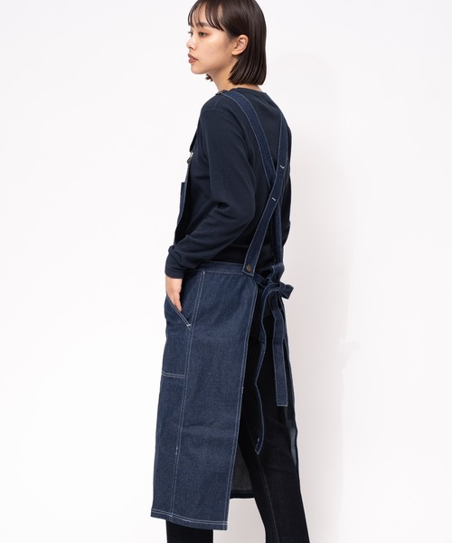 Y's ワイズ 2012AW カントリーオーバーオール エプロン風 清涼感 Y's ワイズ 2012AW カントリーオーバーオール エプロン風 清涼感