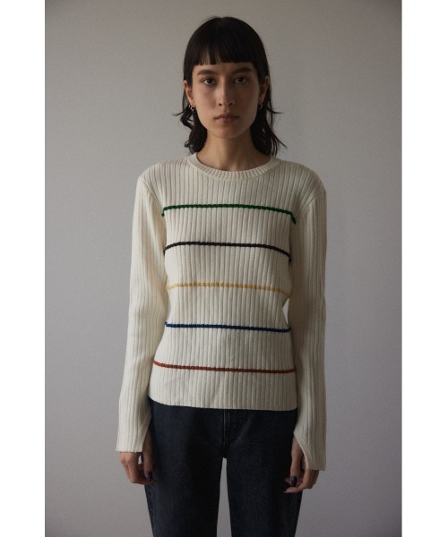 BLACK BY MOUSSY（ブラックバイマウジー）の「color border tops