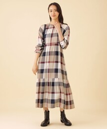 CB CRESTBRIDGE | チェックティアードワンピース(ワンピース)