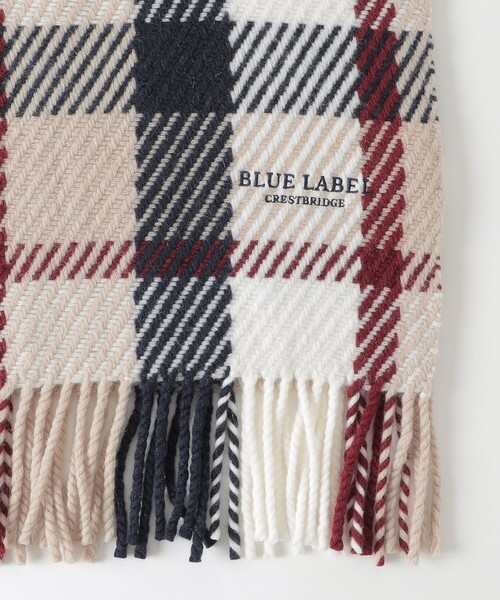 BLUE LABEL CRESTBRIDGE（ブルーレーベルクレストブリッジ）の「クレストブリッジチェックエアリーマフラー（マフラー・レディース・ベージュ系その他・FREE）」の2枚目の写真