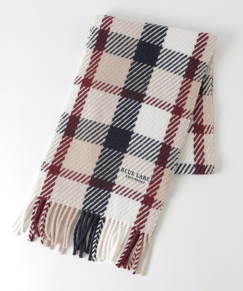 BLUE LABEL CRESTBRIDGE（ブルーレーベルクレストブリッジ）の「クレストブリッジチェックエアリーマフラー（マフラー・レディース・ベージュ系その他・FREE）」の3枚目の写真