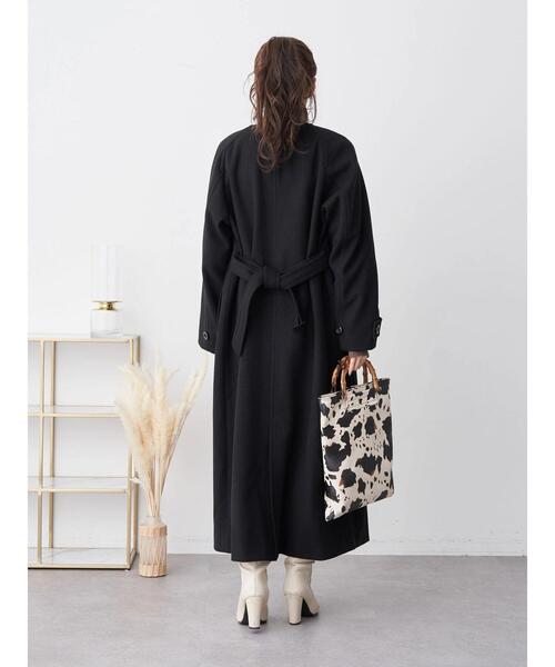 earth music&ecology（アースミュージックアンドエコロジー）の「マルチWAYロングコート（その他アウター・レディース・ブラック/ブラウン/ピンク/ライトベージュ・FREE）」の15枚目の写真