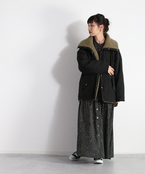 cepo(セポ)の「ハイネックボアジャケット 2WAY(ブルゾン・レディース・ベージュ/ブラック・M)」の22枚目の写真
