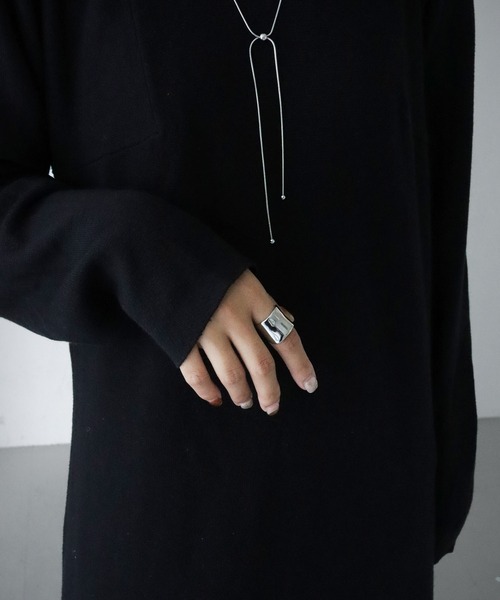 cheriella（シェリエラ）の「【cheriella】逆甲丸プレーンリング（リング・レディース・シルバー・FREE）」の7枚目の写真