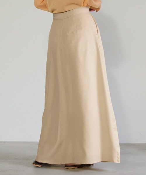 select MOCA（セレクトモカ）の「フレアロングスカート（スカート・レディース・アイボリー/ブラック・SMALL/MEDIUM）」の9枚目の写真