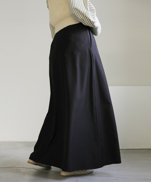 select MOCA（セレクトモカ）の「フレアロングスカート（スカート・レディース・アイボリー/ブラック・SMALL/MEDIUM）」の13枚目の写真