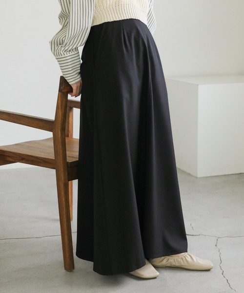 select MOCA（セレクトモカ）の「フレアロングスカート（スカート・レディース・アイボリー/ブラック・SMALL/MEDIUM）」の16枚目の写真