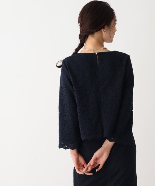 OPAQUE.CLIP(オペークドットクリップ)の「◆レースプルオーバーブラウス【OPAQUE.CLIP NAVY】(シャツ/ブラウス・レディース・ナチュラル/ホワイト系/ネイビー・34/36/38/40/42)」の19枚目の写真