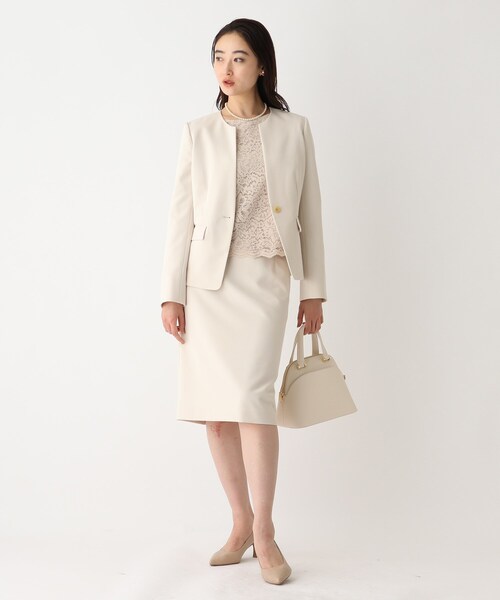 OPAQUE.CLIP(オペークドットクリップ)の「◆レースプルオーバーブラウス【OPAQUE.CLIP NAVY】(シャツ/ブラウス・レディース・ナチュラル/ホワイト系/ネイビー・34/36/38/40/42)」の9枚目の写真