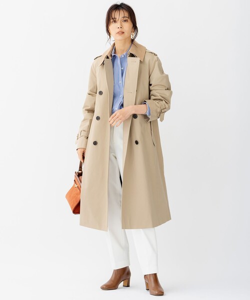 23区（ニジュウサンク）の「コットンギャバ トレンチコート（トレンチコート・レディース・ベージュ系・38/36/40）」の5枚目の写真