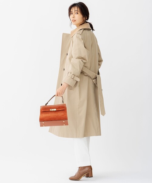 23区（ニジュウサンク）の「コットンギャバ トレンチコート（トレンチコート・レディース・ベージュ系・38/36/40）」の7枚目の写真