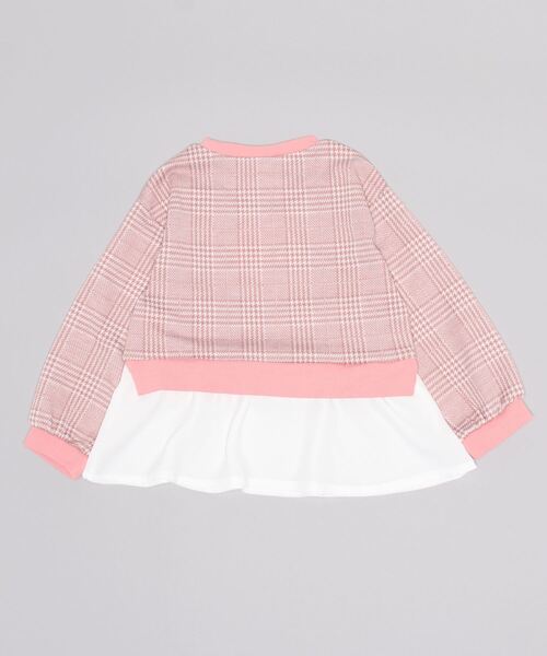 SKAPE（エスケープ）の「ﾁｪｯｸﾁｭﾆｯｸﾄﾚｰﾅｰ（ニット/セーター・キッズ・ピンク/ブラック・130cm/110cm/120cm/140cm/100cm）」の3枚目の写真