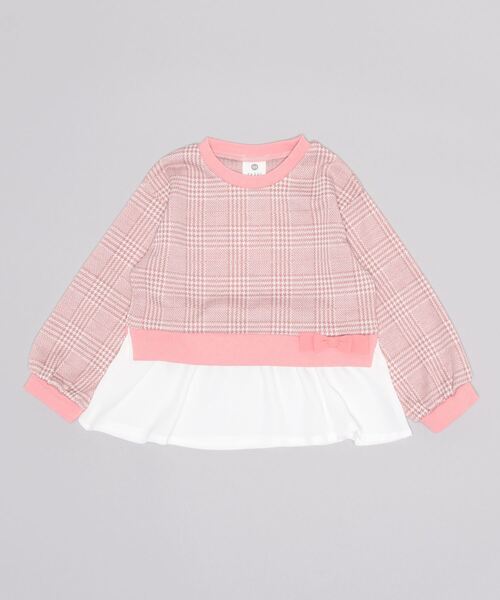 SKAPE（エスケープ）の「ﾁｪｯｸﾁｭﾆｯｸﾄﾚｰﾅｰ（ニット/セーター・キッズ・ピンク/ブラック・130cm/110cm/120cm/140cm/100cm）」の4枚目の写真