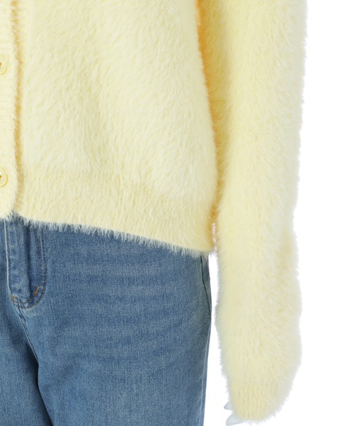 fifth(フィフス)の「【スタイリストレコメンド】シャギーニットカーディガン(カーディガン/ボレロ・レディース・イエロー/ホワイト/ブラック・M)」の20枚目の写真