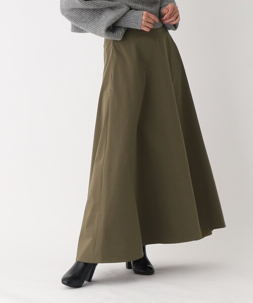 OPAQUE.CLIP（オペークドットクリップ）の「◆【矢野未希子さんコラボ】マキシ丈スカート（スカート・レディース・オフホワイト/ブラック/カーキ/サンドベージュ・38/40/36）」の4枚目の写真