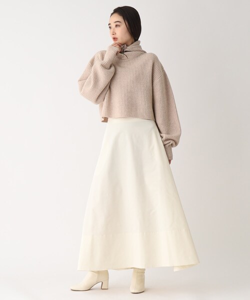 OPAQUE.CLIP（オペークドットクリップ）の「◆【矢野未希子さんコラボ】マキシ丈スカート（スカート・レディース・オフホワイト/ブラック/カーキ/サンドベージュ・38/40/36）」の7枚目の写真