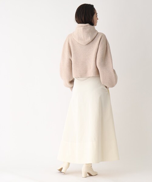 OPAQUE.CLIP（オペークドットクリップ）の「◆【矢野未希子さんコラボ】マキシ丈スカート（スカート・レディース・オフホワイト/ブラック/カーキ/サンドベージュ・38/40/36）」の9枚目の写真