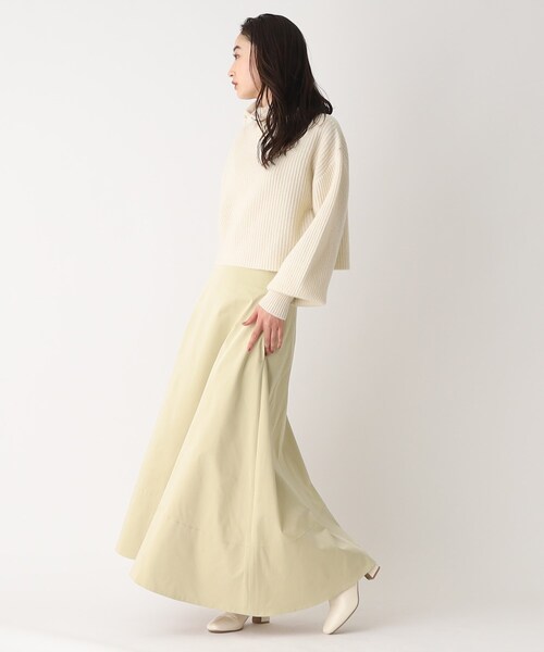 OPAQUE.CLIP（オペークドットクリップ）の「◆【矢野未希子さんコラボ】マキシ丈スカート（スカート・レディース・オフホワイト/ブラック/カーキ/サンドベージュ・38/40/36）」の15枚目の写真