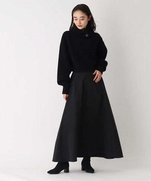 OPAQUE.CLIP（オペークドットクリップ）の「◆【矢野未希子さんコラボ】マキシ丈スカート（スカート・レディース・オフホワイト/ブラック/カーキ/サンドベージュ・38/40/36）」の17枚目の写真