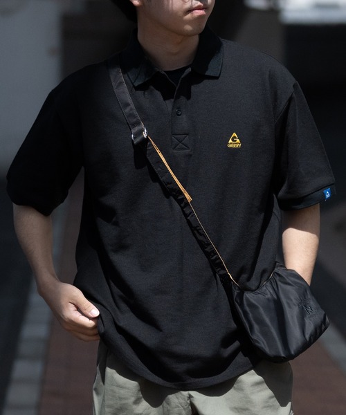 JOHN'S CLOSET（ジョンズクローゼット）の「【23】ナイロン エンブレム刺繍 ミニバッグ（ショルダーバッグ・メンズ・ブラック/ベージュ・FREE）」の15枚目の写真