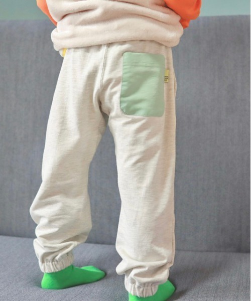 MAKE YOUR DAY(メイクユアデイ)の「スウェットパンツ■80~140cm(スウェットパンツ・キッズ・ライトグレー/イエロー・100/90/110/120/140/80/130)」の4枚目の写真