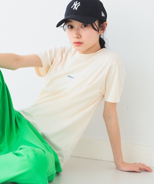 BEAMS BOY（ビームスボーイ）の「BEAMS BOY / ボーイ エンブロイダリー クルー Tシャツ 23SS（Tシャツ/カットソー・レディース・オフホワイト/ナチュラル/ブラック/サックスブルー/グリーン/パープル・1/2）」の19枚目の写真