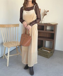 ベロアキャミワンピース【ZOZOTOWN限定アイテム】