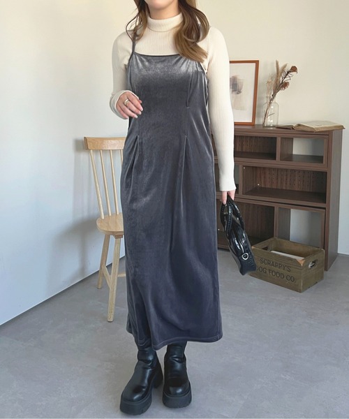 セール】ベロアキャミワンピース【ZOZOTOWN限定アイテム】（ワンピース