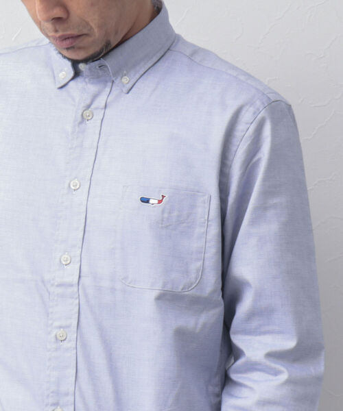 NOLLEY'S goodman（ノーリーズグッドマン）の「クジラ刺しゅう ボタンダウンシャツ 23SS（シャツ/ブラウス・メンズ・ピンク/ブルー系その他/ホワイト/ブルー/ブラック系その他5/レッド・S/M/L/XL/XXL）」の21枚目の写真