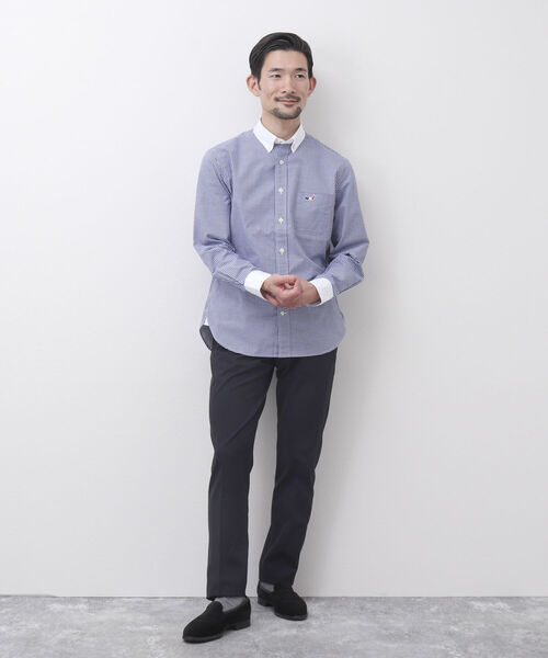 NOLLEY'S goodman（ノーリーズグッドマン）の「クジラ刺しゅう ボタンダウンシャツ 23SS（シャツ/ブラウス・メンズ・ピンク/ブルー系その他/ホワイト/ブルー/ブラック系その他5/レッド・S/M/L/XL/XXL）」の20枚目の写真