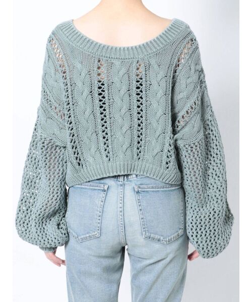 GYDA(ジェイダ)の「FRONT2WAYブリーチニットトップス(ニット/セーター・レディース・オレンジ系その他3/マスタード/オリーブ・FREE)」の18枚目の写真